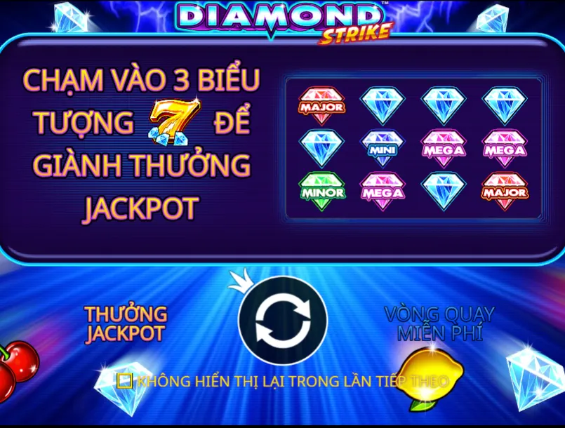 Diamond Strike Slot - Siêu Phẩm Quay Thưởng Của EE88